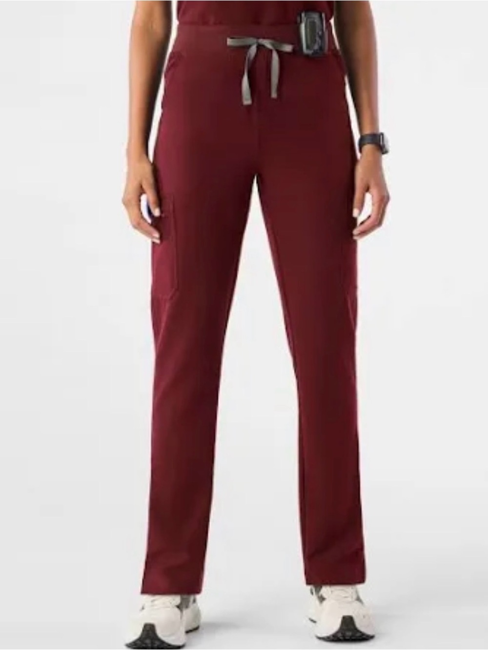 FIGS Women's Yola High-Rise Slim Scrub Pants - Burgundy - Size XS (EUC)